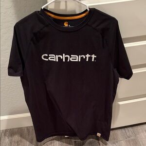 Carhartt Black Tee with White Logo